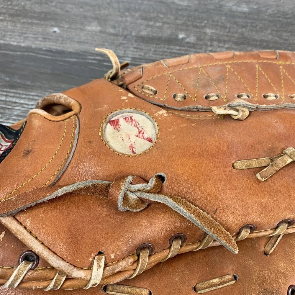 All Pro KMart Top Grain Leather Baseball Glove FB-77-1000 RHT VTG